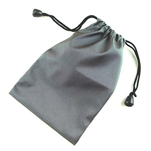 Túi rút đựng tai nghe cáp sạc 15x10 cm (Xám đen) - Hàng chính hãng