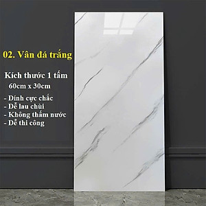 Bộ 15 Tấm Xốp Dán Tường 3D PVC Vân Đá 60x30cm Keo Sẵn Dày 2,5mm Cao Cấp, Sang trọng
