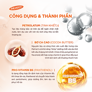Kem bôi ngăn ngừa nứt nẻ đầu hoa, cổ gà và giảm đau đầu hoa Palmer's 30g