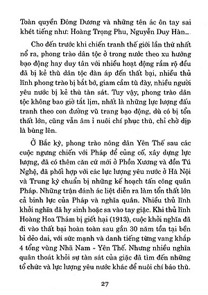Sách Cuộc Vận Động Khởi Nghĩa Ở Trung Kỳ Năm 1916