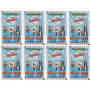 Bộ 8 gói bột thông cống cực mạnh 100g nội địa Hando