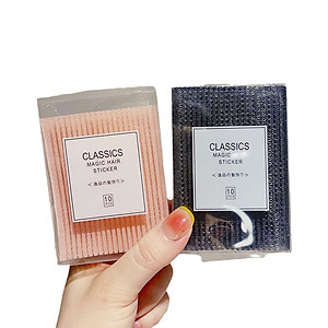 Hộp 10 Miếng Dán Tóc Hình Vuông Dễ Thương Cho Nữ 8X6Cm