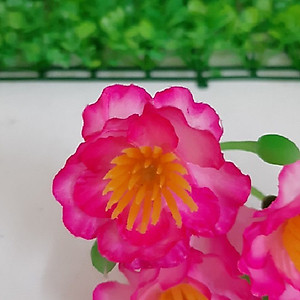 Hoa Đào Giả Trang Trí Tết - Bịch 40 hoa đào giả kèm lá kẽm trang trí tết