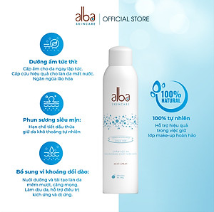 Xịt Khoáng ALBA SKINCARE Chống Lão Hóa Và Dưỡng Ẩm Cho Da 300ML