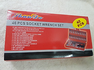 Bộ đồ nghề dụng cụ sửa chữa đa năng 46 món tiện ích, đa năng, dùng để sửa chữa xe cộ, đồ gia dụng trong gia đình - Hàng chính hãng