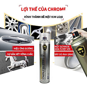 Sơn Bạc Mạ Crom Sơn Xịt Mạ TAIKOMI Sáng Bóng 350ml Chai Sơn Mạ Siêu Bóng Làm Mới Ô tô Xe Máy, Vật Dụng Trang Trí