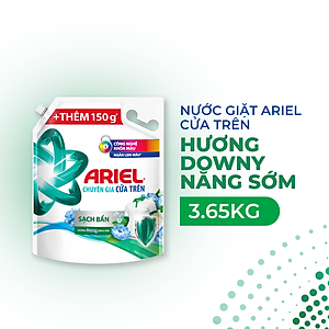 Túi Nước Giặt ARIEL Chuyên Gia Cửa Trên Ngăn Lem Màu - Hương Downy Nắng Sớm 3.65KG