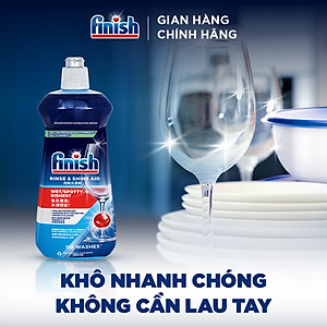 Combo Nâng Cao: 3 X Túi 21 Viên Nước Rửa Bát Powerball Quantum + Nước Làm Bóng Rinse & Shine Aid 500ml + Dung Dịch Vệ Sinh Máy Rửa Chén 250ml