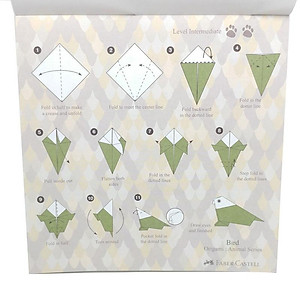 Giấy Nghệ Thuật Origami Washi - Animal - Faber-Castell 171516 (50 Tờ/ 10 Mẫu)
