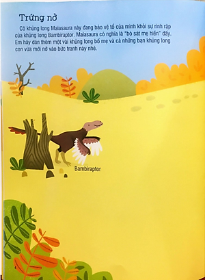 First Sticker Book - Sách Dán Hình Đầu Đời Cho Bé - Khủng Long