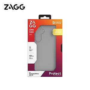 Ốp lưng ZAGG ESNTL Clear dành cho SamSung S24 FE chống sốc, chống trầy xước - Hàng chính hãng