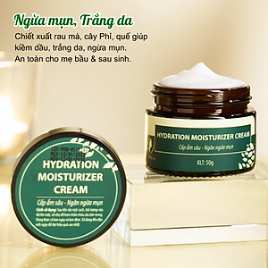 Hydration moisturizer cream, kem cấp ẩm kiềm dầu, chống mụn, dưỡng trắng da Wonmom 50g