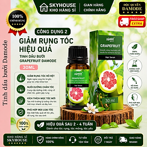 Tinh chất dưỡng tóc thảo dược thiên nhiên chiết xuất bưởi GRAPEFRUIT DAMODE chai 30ml tinh chất mọc tóc chính hãng