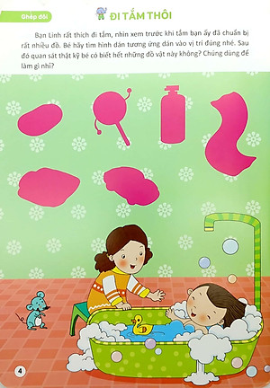 Sách Bóc Dán Hình Thông Minh Phát Triển Khả Năng Tư Duy Toán Học - 168 Sticker (Quyển 4)