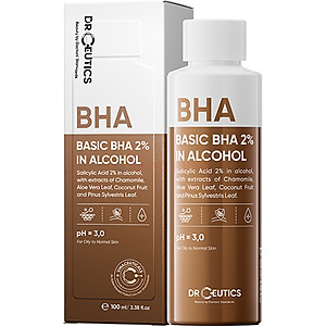 Dung dịch tẩy tế bào chết DrCeutics Basic BHA 2% In Alcohol  (100ml/200ml) - Hàng chính hãng