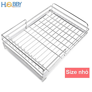 Kệ chén 1 tầng đa năng inox 304 kèm ống đũa Hobby home decor KC1