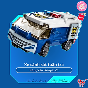 Đồ Chơi Xếp Hình Lắp Ráp Qman 41104 - Cảnh sát biến hình (453 mảnh ghép) Dành Cho Các Bé Trên 6 Tuổi