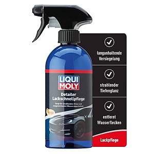 Chai xịt phủ bóng sơn xe và các chi tiết ô tô nhanh chóng hương xoài Liqui Moly 21611 - chống thấm nước, phủ bóng nhanh, loại bỏ cận bẩn, tăng độ sáng sơn xe, giảm bám bụi bẩn, mùi dễ chịu