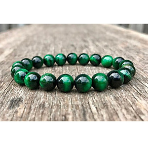 Vòng Tay Đá Mắt Hổ Xanh Lá Cho Người Mệnh Mộc Và Mệnh Hỏa