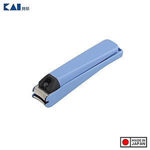 Bấm móng tay cao cấp Kai, phần bọc nhựa được thiết kế dùng để làm nơi chứa móng tay trong khi cắt, bấm tránh rơi vãi khắp nơi - nội địa Nhật Bản