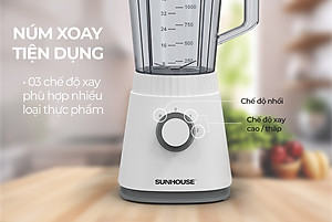 Máy xay sinh tố đa năng SHD5316, Công suất 600W, Bộ 3 cối xay (xay hoa quả - thịt cá - hạt khô), 3 chế độ xay phù hợp nhiều loại thực phẩm-Hàng chính hãng
