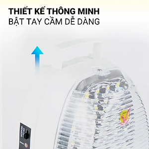 Đèn sạc tích điện chiếu sáng khẩn cấp Honjianda HJD-2500 LED - Hàng chính hãng
