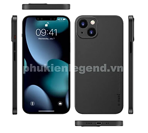 Ốp lưng nhám siêu mỏng 0.3mm cho iPhone 15, 15 Plus, 15 Pro, 15 Pro Max hiệu Memumi Slim - mặt lưng chống trượt, chống bám bẩn - Hàng chính hãng