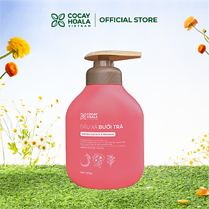 Dầu Gội Xả Hữu Cơ Bưởi Trà Cỏ Cây Hoa Lá VIETNAM, Dưỡng Tóc Chắc Khỏe, Mềm Mượt Tự Nhiên- Dung Tích 350gr