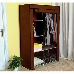 Tủ Quần Áo 2 Buồng 6 Ngăn Tiện Lợi, Tủ Vải 170cm Chất Lượng Cao Chắc Chắn, Vững Chãi - Hàng Chính Hãng miDoctor