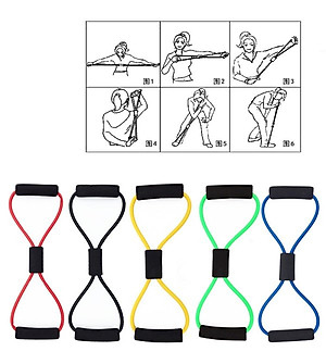 DÂY ĐÀN HỒI SỐ 8 TẬP THỂ LỰC,YOGA ĐA NĂNG 08
