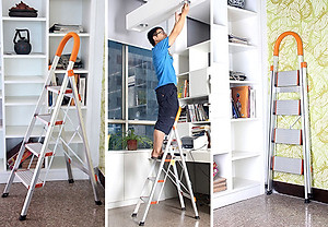 Thang nhôm tay vịn khung INOX Nikita NKT-IN04