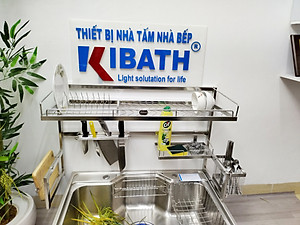 Kệ Úp Chén Trên Bồn Rửa Kibath Inox 304 1 Tầng, KB-909