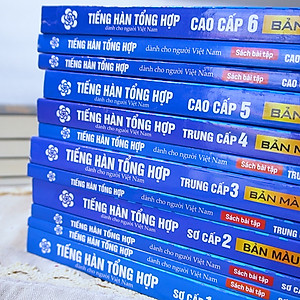 Combo 4 Cuốn Tiếng Hàn Tổng Hợp Sơ Cấp 1 và 2 Bản Màu - Học Kèm App Và Khóa Học Online