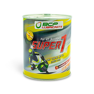 Nhớt xe tay ga (dầu nhờn động cơ đốt trong) SUPER 1 4t SCOOTER SL MB 10W40 24/0.8L RED SCENT EX - Công thức cải tiến, mùi dâu, màu đỏ