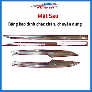 Bộ ốp nẹp sườn Xpander 2018-2019-2020-2021-2022 mạ crom trang trí làm đẹp xe