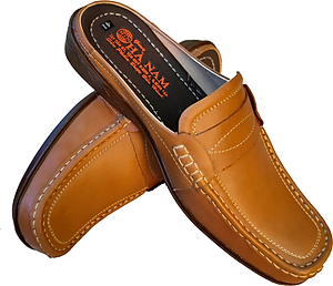 Dép Bít Mũi Nam Da Bò Thật HÀ NAM Cao Cấp GSB2032