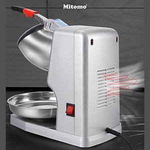 Máy xay đá tuyết, Máy bào đá 8 lưỡi, 2 nắp cao cấp Mitomo MBD-600 MAX- Hàng chính hãng