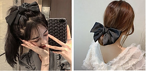 Cặp tóc nơ phong cách Hàn Quốc cực xinh, kẹp nơ sau dễ thương KT13 được các bạn nữ cực kỳ yêu thích 