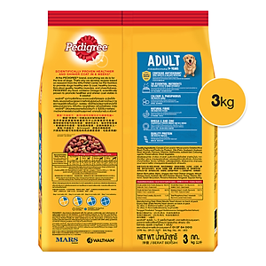 Đồ Ăn Cho Chó Vị Thịt Bò Và Rau Củ Pedigree (3Kg)