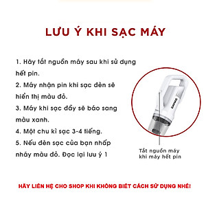Máy Hút Bụi Cầm Tay Không Dây Sạc Pin Đa Năng Damas D610W - Hàng Nhập Khẩu