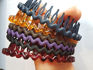 Bờm tóc nam nữ nhựa đen siêu bền mẫu mới Song An Eco 