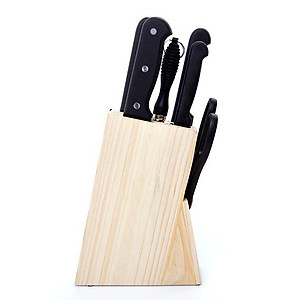 Bộ dao kéo nhà bếp 7 món thép không rỉ tặng kèm bộ 10 bao lì xì