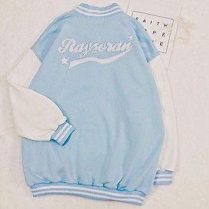 Áo Khoác Bomber Nỉ Bông Jemcloset Ray Tay Dài Form Rộng Unisex Nam Nữ Ulzzang KUN