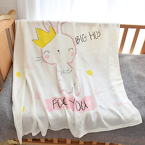 Chăn (mền) đũi cho bé từ sơ sinh đến tiểu học chất liệu sợi tre thiên nhiên và sợi Cotton, loại siêu mềm mịn, KT: 110x110cm, Bamboo Home - hàng chính hãng BBH05