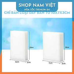 Miếng Bọt Biển Tẩy Rửa Nano Melamine Foam Ma Thuật - Cọ đến đâu sạch đến đó không cần xà phòng