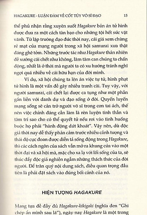 Sách Hagakure - Luận Đàm Về Cốt Tủy Võ Sĩ Đạo