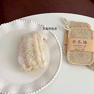 Miếng Rửa Chén Xơ Mướp Khô Chống Dầu Mỡ, Bọt Biển Tự Nhiên, Dễ Dàng Làm Sạch Bát Dĩa - HÀNG CHÍNH HÃNG MINIIN