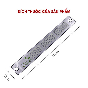 Bảng ghi số trên ô tô tự động phát sáng khi trời tối, miếng hít dính chắc chắn TÂM LUÂN Chổi lau tẩm dầu - Hàng chính hãng
