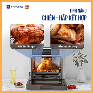 Nồi Chiên Hơi Nước TAPUHO TSF16 Dung Tích 16L 60 Chương Trình Nấu Công suất 1000W - 1800W Bảo Hành 24 Tháng- Hàng Chính Hãng