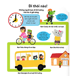 Cuốn Sách Đầu Tiên Của Bé - Chiếc đồng hồ - Dành Cho Bé Từ 3-5 Tuổi